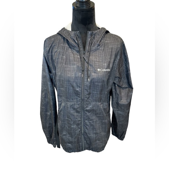 Columbia Black Lightweight Hooded Jacket Women's Size Medium - Picture 1 of 11